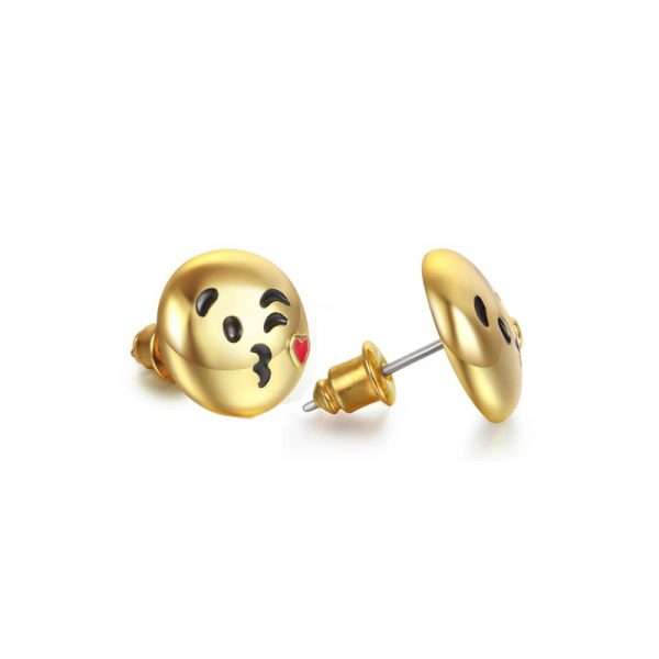 aretes  besito emoji - Imagen 2