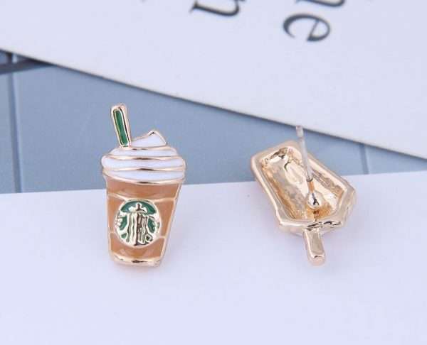 aretes mini starbucks - Imagen 2