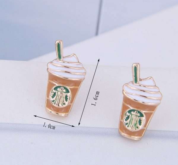 aretes mini starbucks - Imagen 7