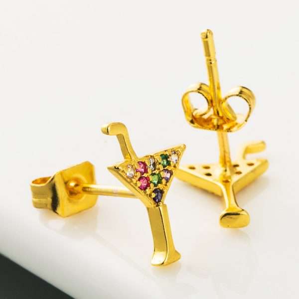 aretes mini martini - Imagen 2