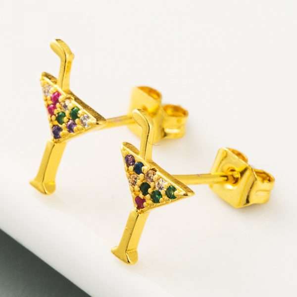 aretes mini martini - Imagen 3