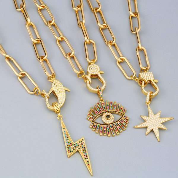 Cadena thick chain broche infinito - Imagen 3