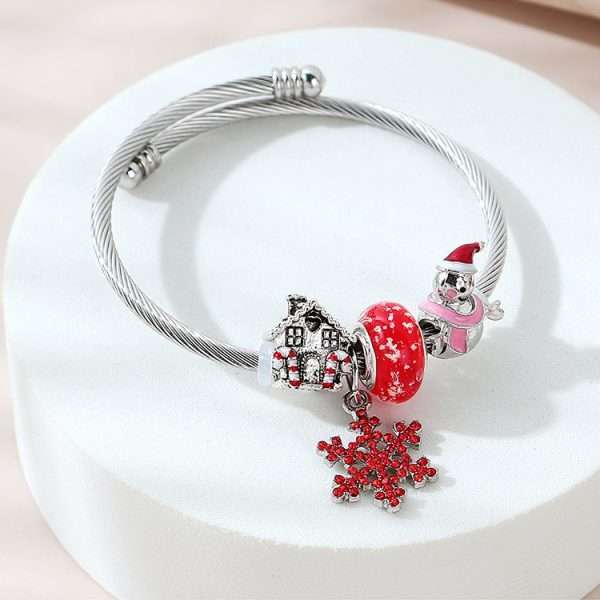 Pulsera charms xmas snowman - Imagen 5