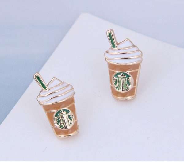 aretes mini starbucks - Imagen 6