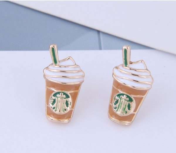 aretes mini starbucks - Imagen 5