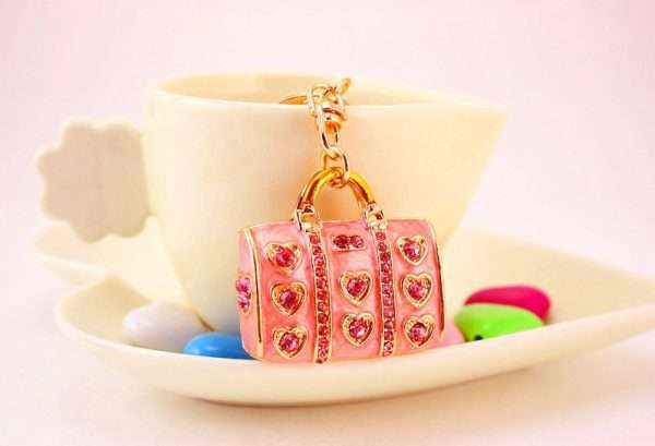 llavero bolso pink - Imagen 3