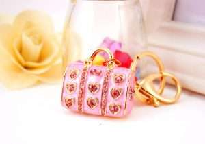 llavero bolso pink
