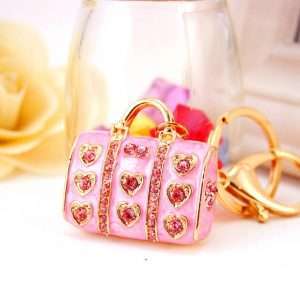 llavero bolso pink