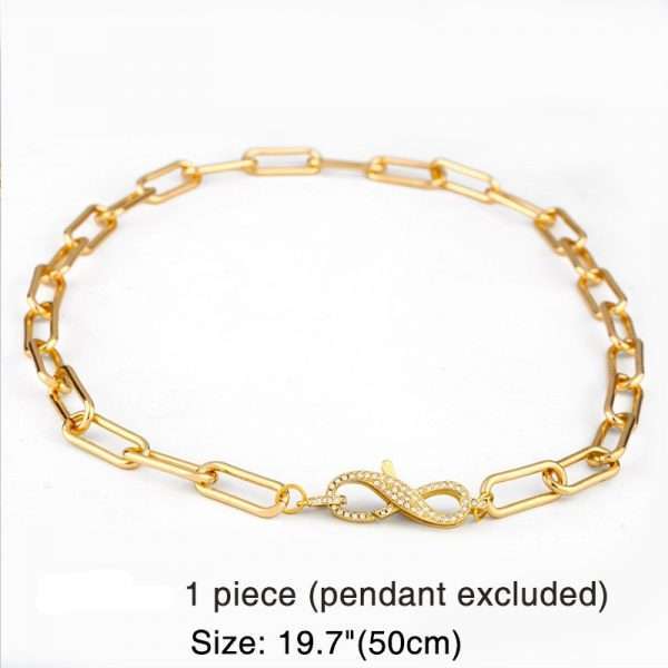 Cadena thick chain broche infinito - Imagen 2