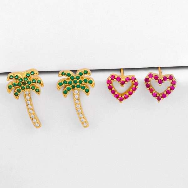 aretes mini palmerita - Imagen 3