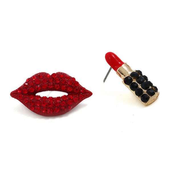 aretes lips and lipstick - Imagen 2