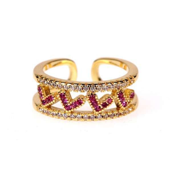 anillo red heart - Imagen 3