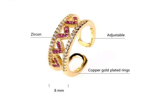 anillo red heart - Imagen 7
