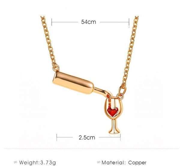 cadena vinitos rose gold - Imagen 3