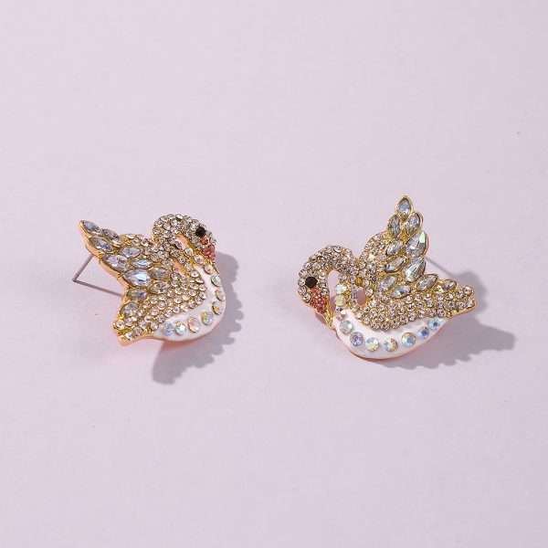 aretes white swan - Imagen 4