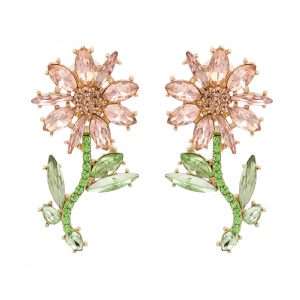 aretes rositas pink flores