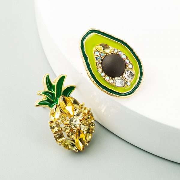aretes piña avocado - Imagen 4