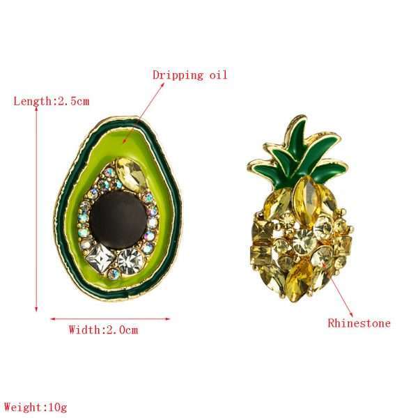 aretes piña avocado - Imagen 7