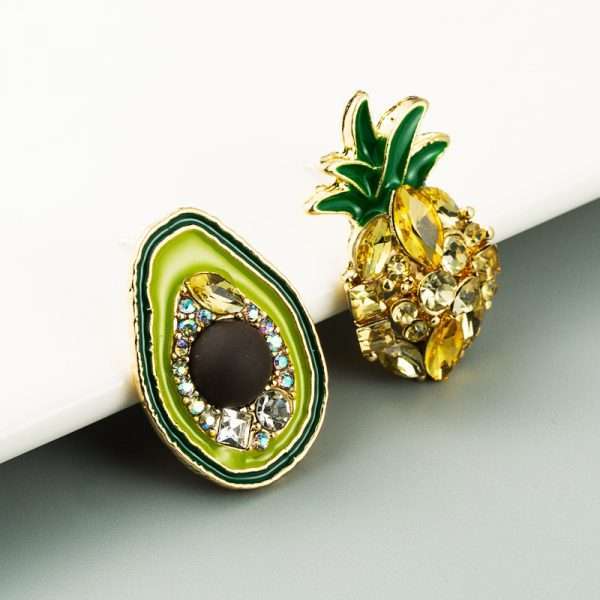 aretes piña avocado - Imagen 3