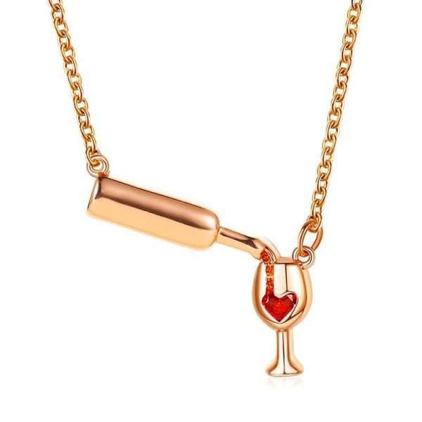 cadena vinitos rose gold