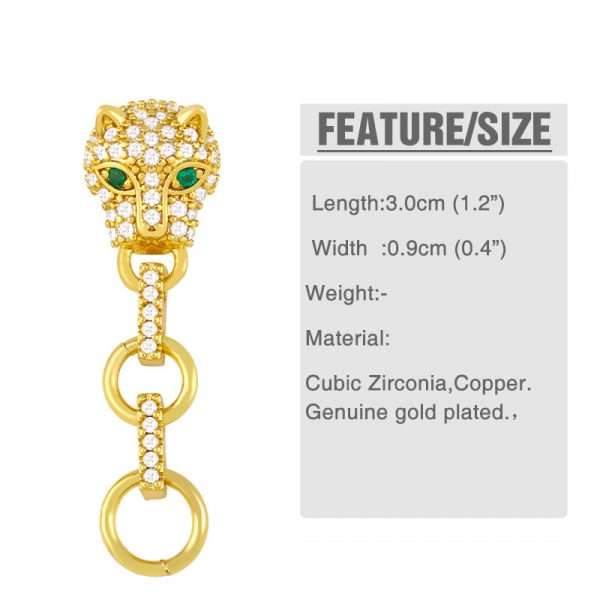 aretes leopardo - Imagen 5