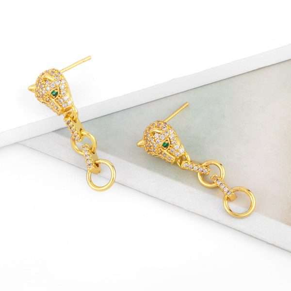aretes leopardo - Imagen 2
