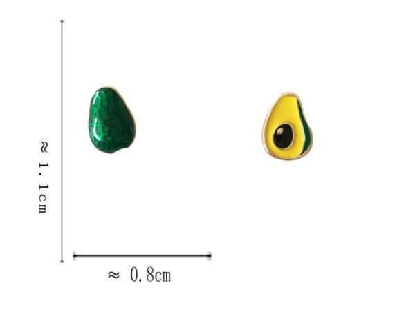 aretes mini avocado - Imagen 5