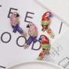 aretes birds rojos - Imagen 2