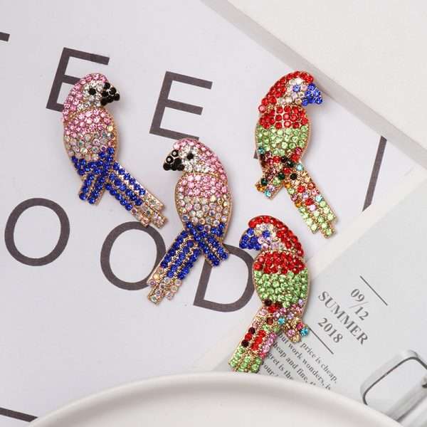 aretes birds rojos - Imagen 2