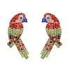 aretes birds rojos