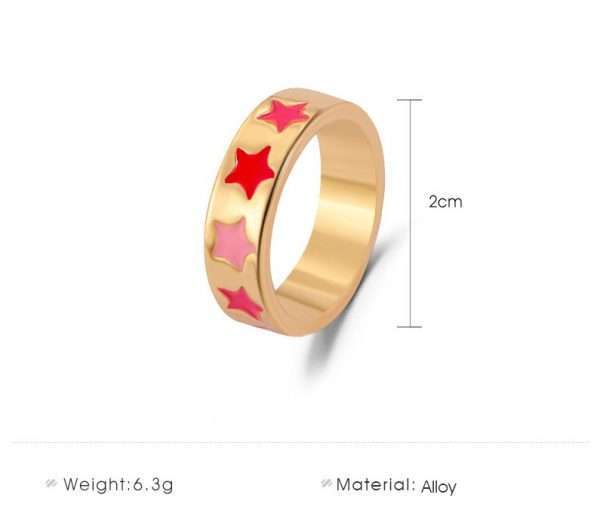anillo cintillo pink heart - Imagen 3