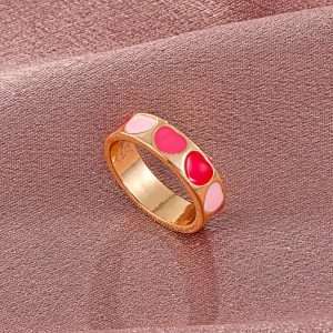 anillo cintillo pink heart