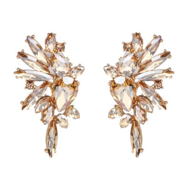 aretes parrot glass drill champagne