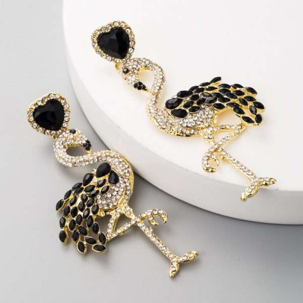 aretes flamingo black - Imagen 2