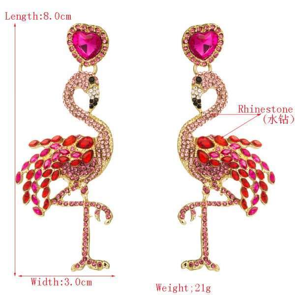 aretes flamingo black - Imagen 3
