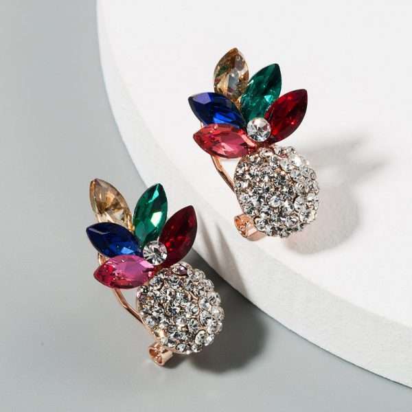 aretes pina pineaple colores