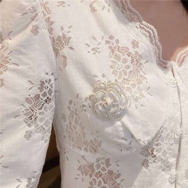 broche camelia negra - Imagen 6