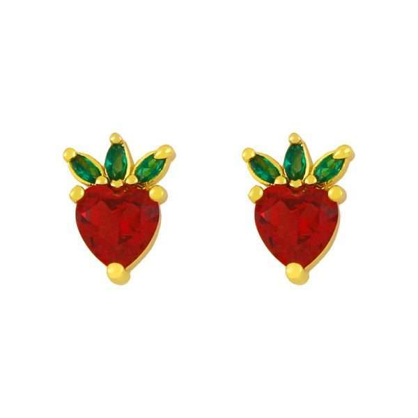 aretes baby fresa frutilla strawberry