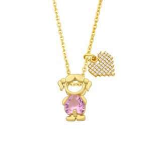 cadena girl rosada
