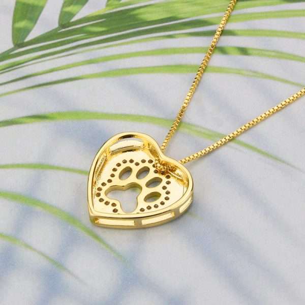 cadena love paws golden - Imagen 6