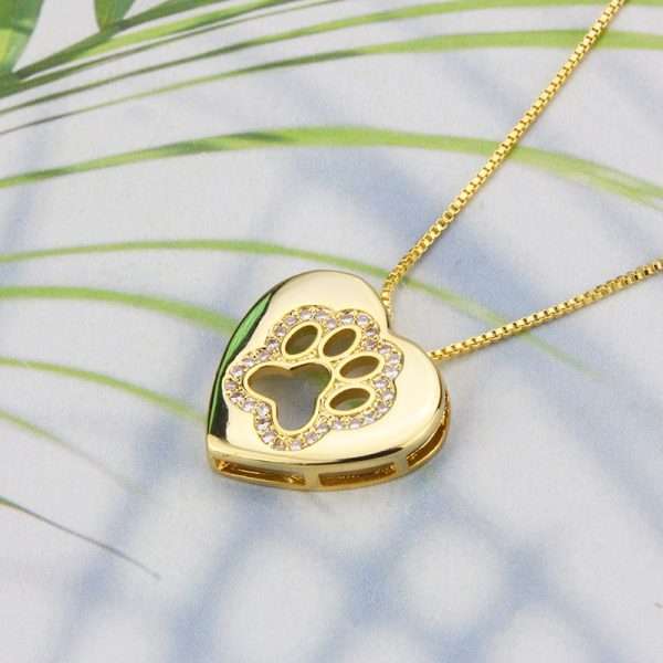 cadena love paws golden - Imagen 4