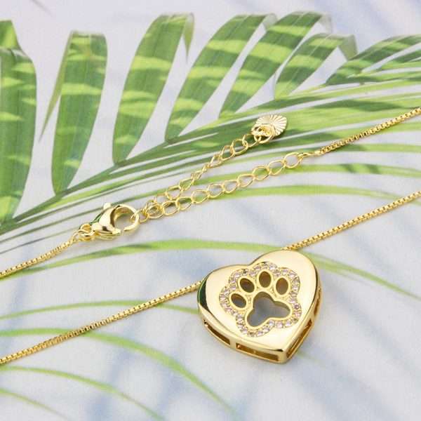 cadena love paws golden - Imagen 3