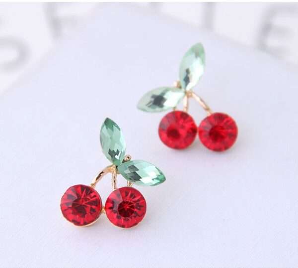 aretes cherry mini zircon - Imagen 7