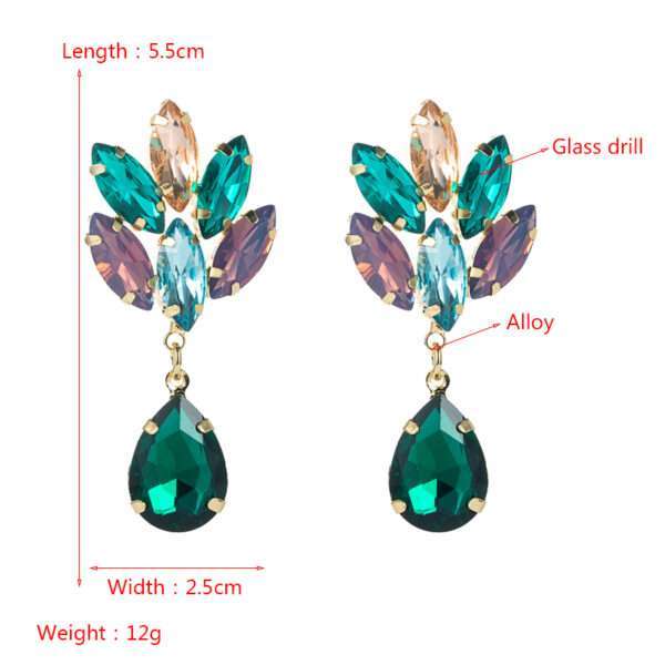 aretes gota champagne - Imagen 3