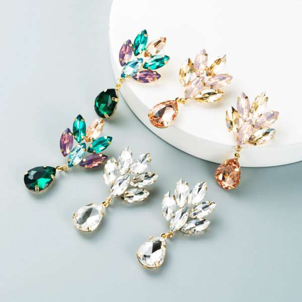 aretes gota champagne - Imagen 2