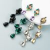 aretes cristales gota barroca lila - Imagen 6
