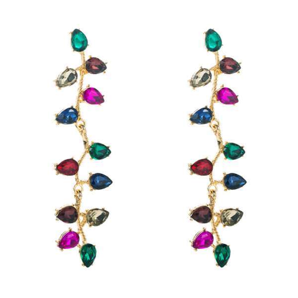 aretes diamond leaf colores
