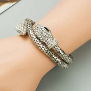 Pulsera spirit snake plateada