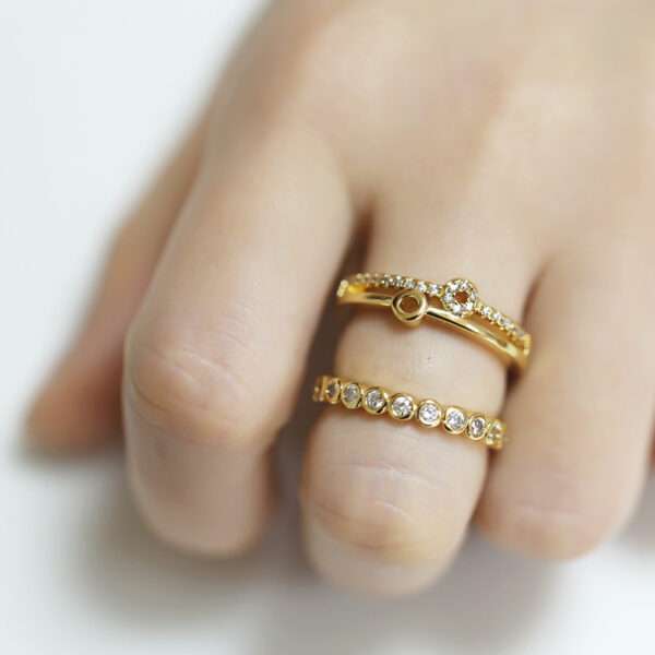 anillo tiara zircon - Imagen 4