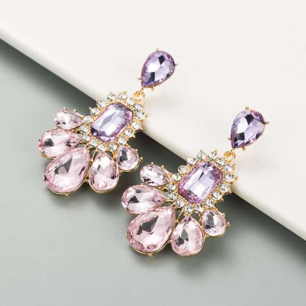 aretes glass drill purpple - Imagen 5